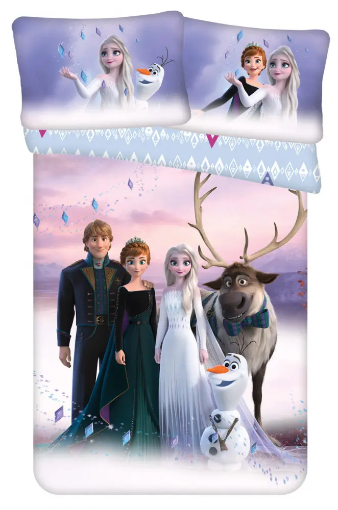 Disney Frozen Otroška prevleka za odejo 100x135 cm, prevleka za vzglavnik 40x60 cm fotografija izdelka