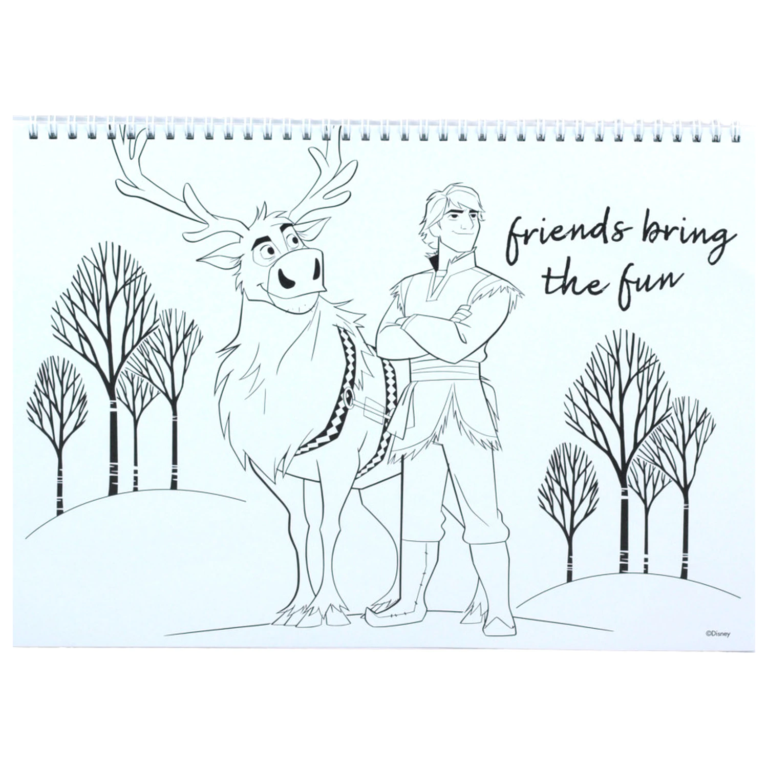 Disney Frozen Heart A/4 spiralni skicirni blok 40 listov z nalepkami fotografija izdelka