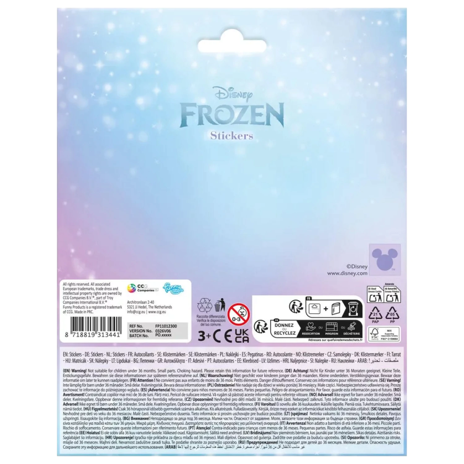 Disney Frozen nalepka Led fotografija izdelka