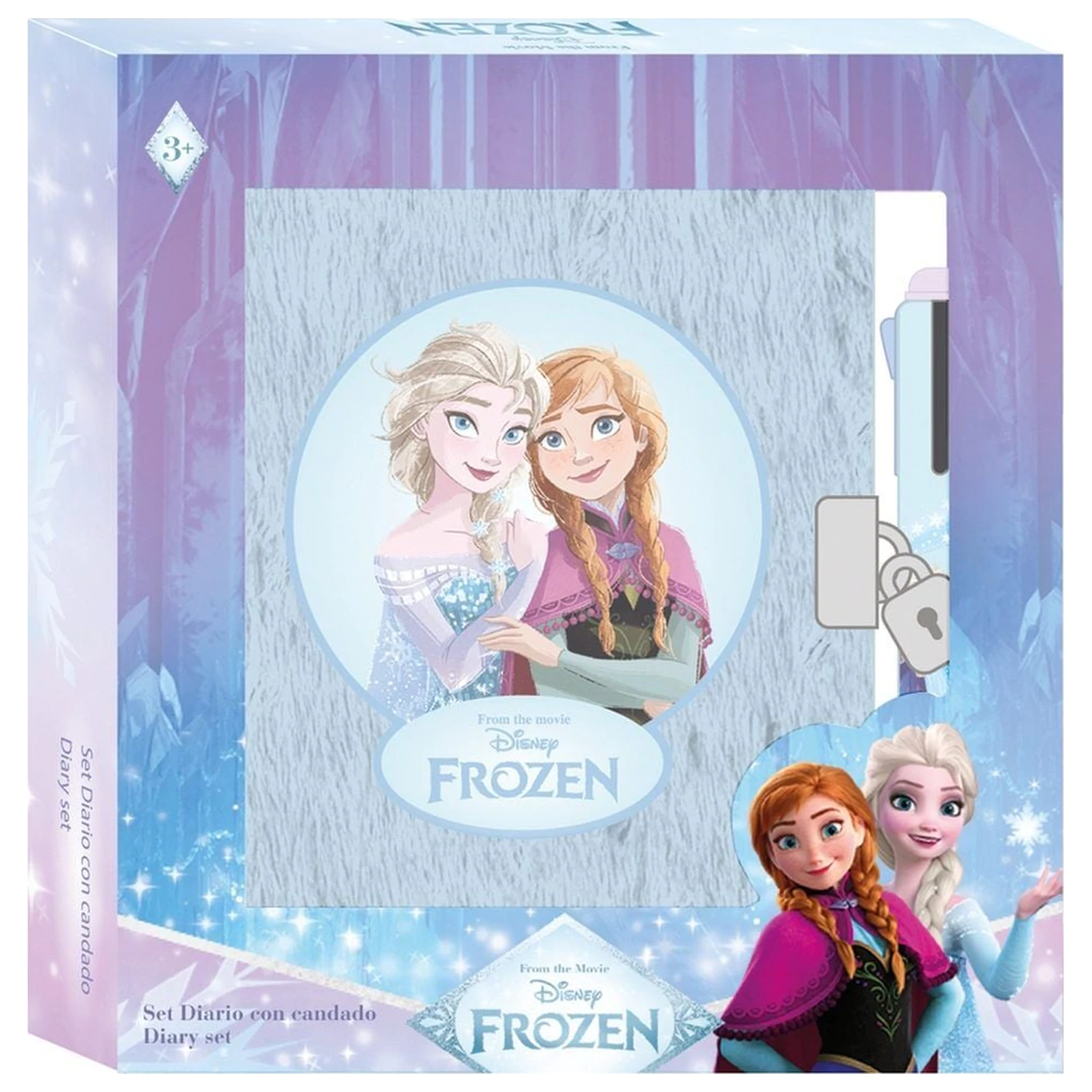 Disney Frozen dnevnik + 4-barvno pisalo fotografija izdelka
