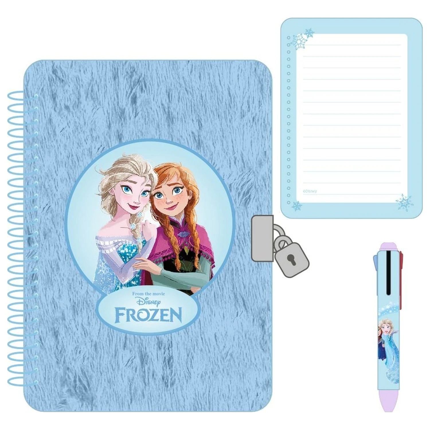 Disney Frozen dnevnik + 4-barvno pisalo fotografija izdelka