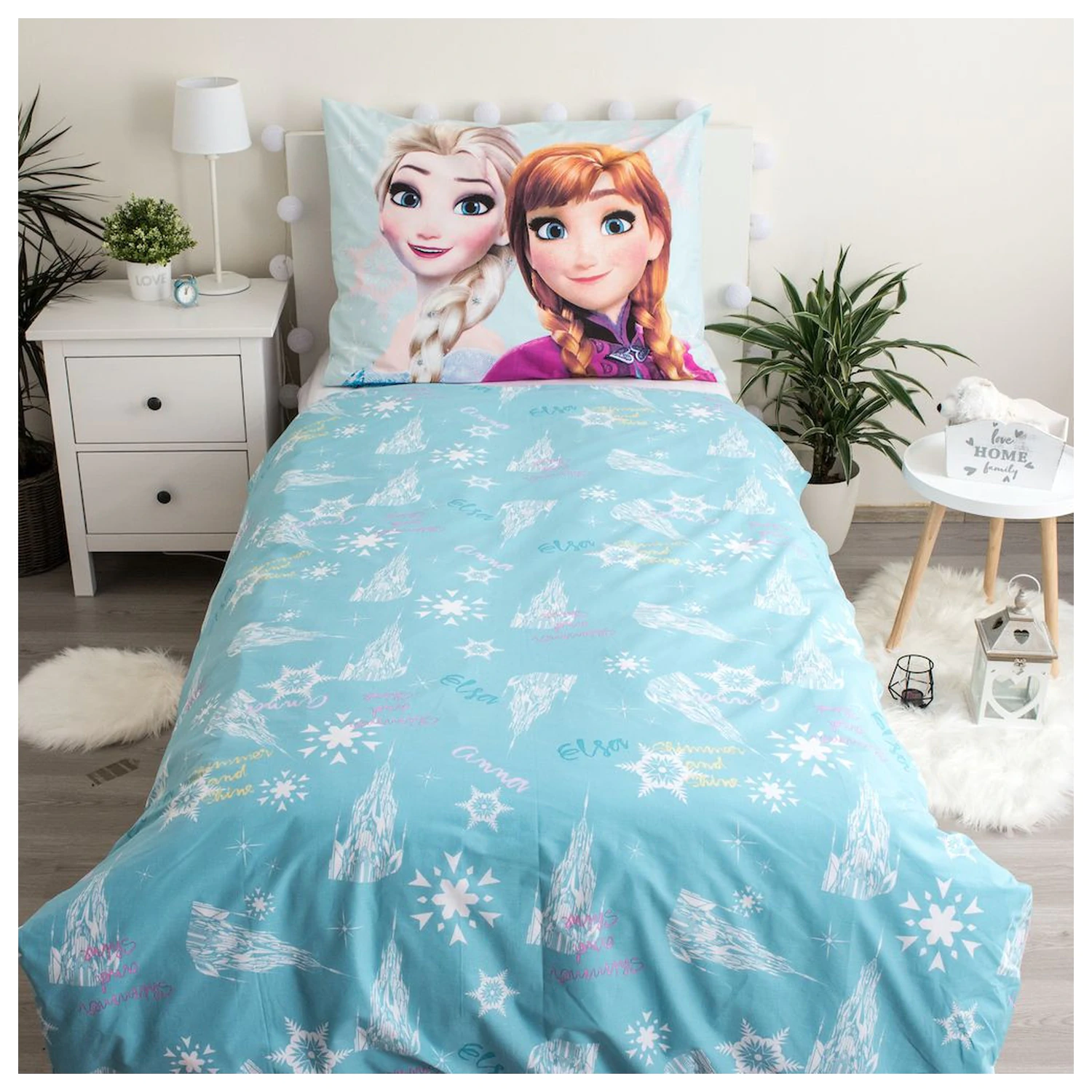 Disney Frozen svetlo moder prevleka za odejo fotografija izdelka