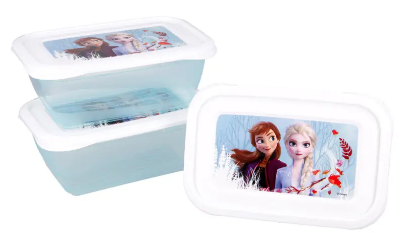 Disney Frozen plastična škatla za malico, set 3 fotografija izdelka