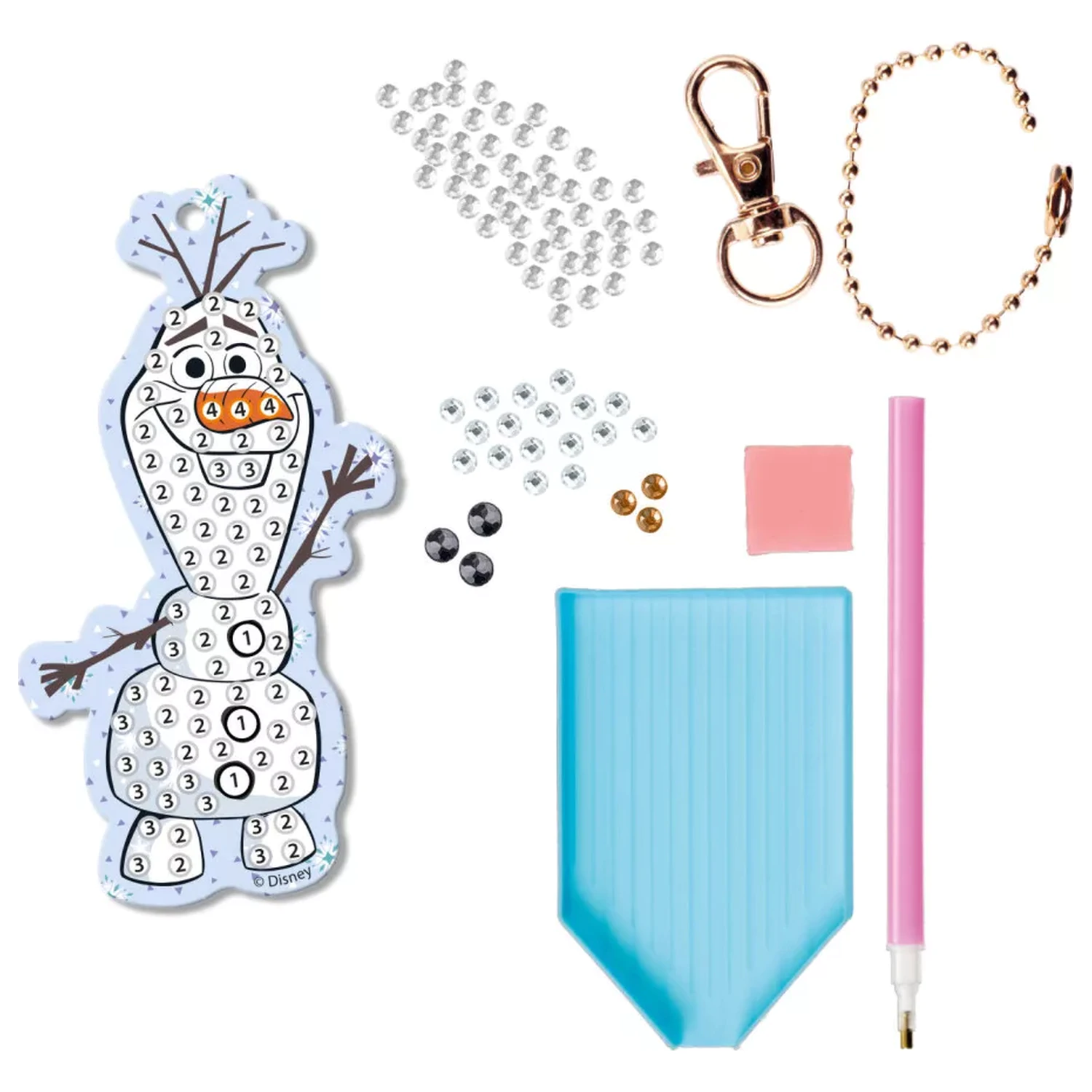 Disney Frozen Olaf Diamond Painting obesek za ključe Komplet fotografija izdelka