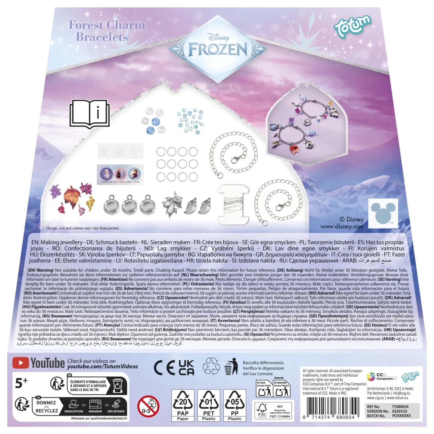 Disney Frozen Sisters ustvarjalni set za izdelovanje obeskov/zapestnic fotografija izdelka