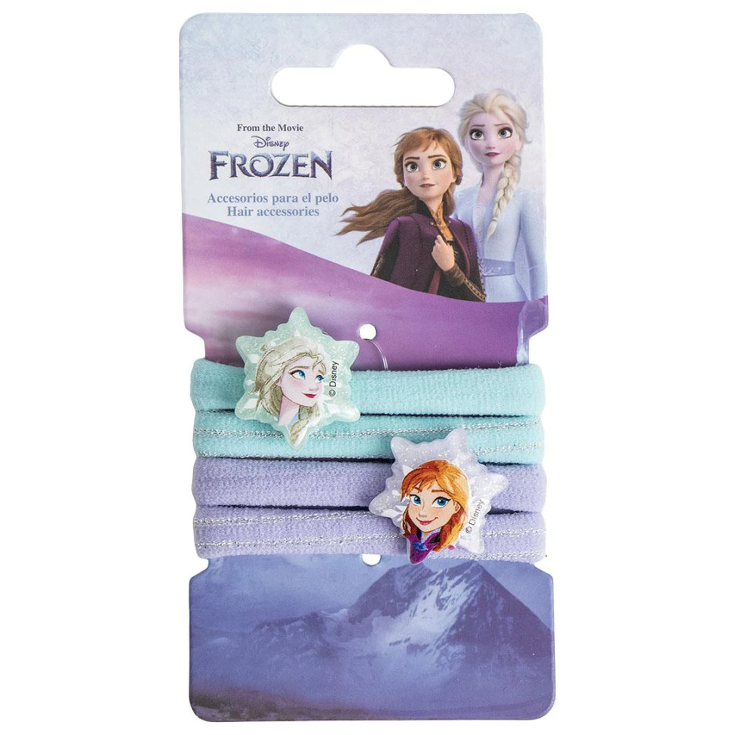 Disney Frozen Snowflakes Set elastik za lase 4-paket fotografija izdelka