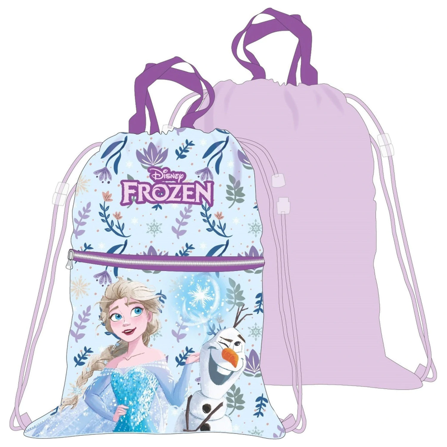 Disney Frozen Sparkle Deluxe torba za telovadbo, vrečka z vrvico 45 cm fotografija izdelka