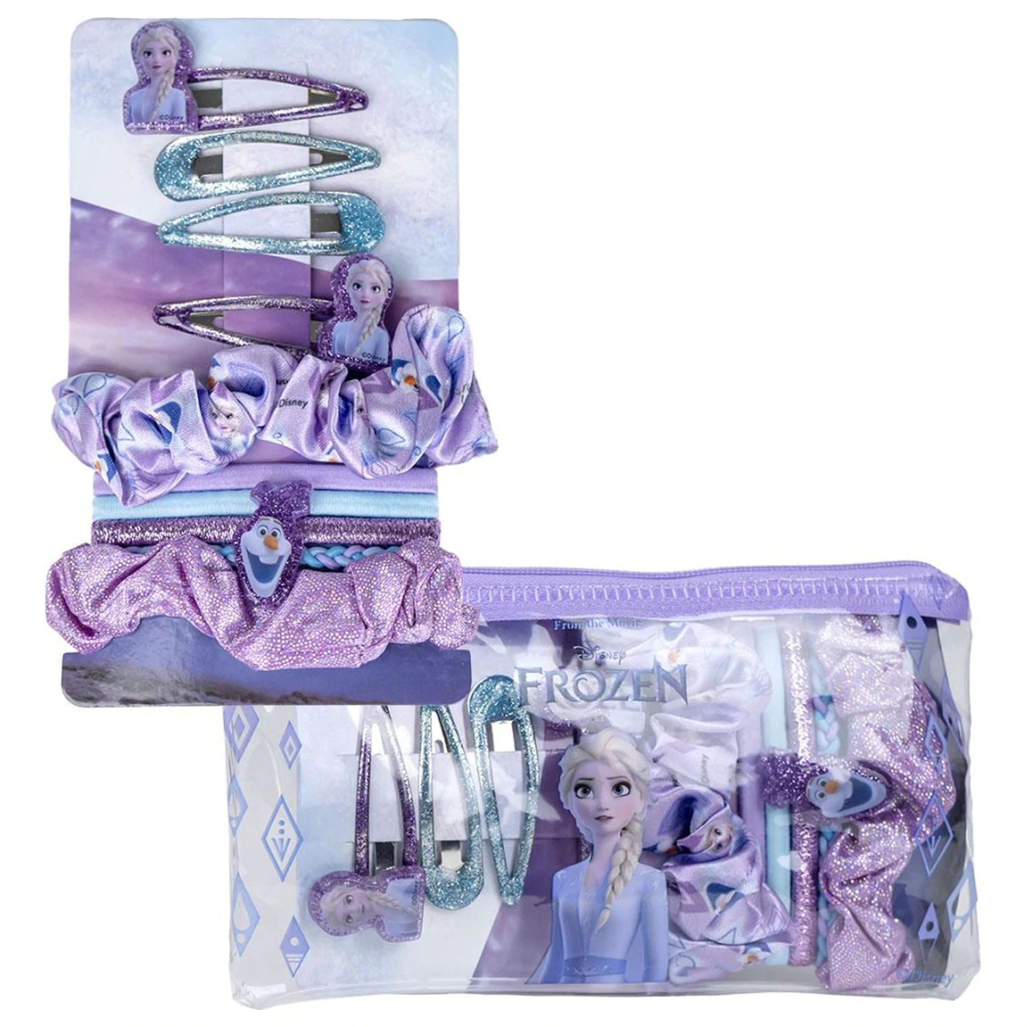 Disney Frozen Sparkle Sponka za lase in Komplet gumic za lase fotografija izdelka