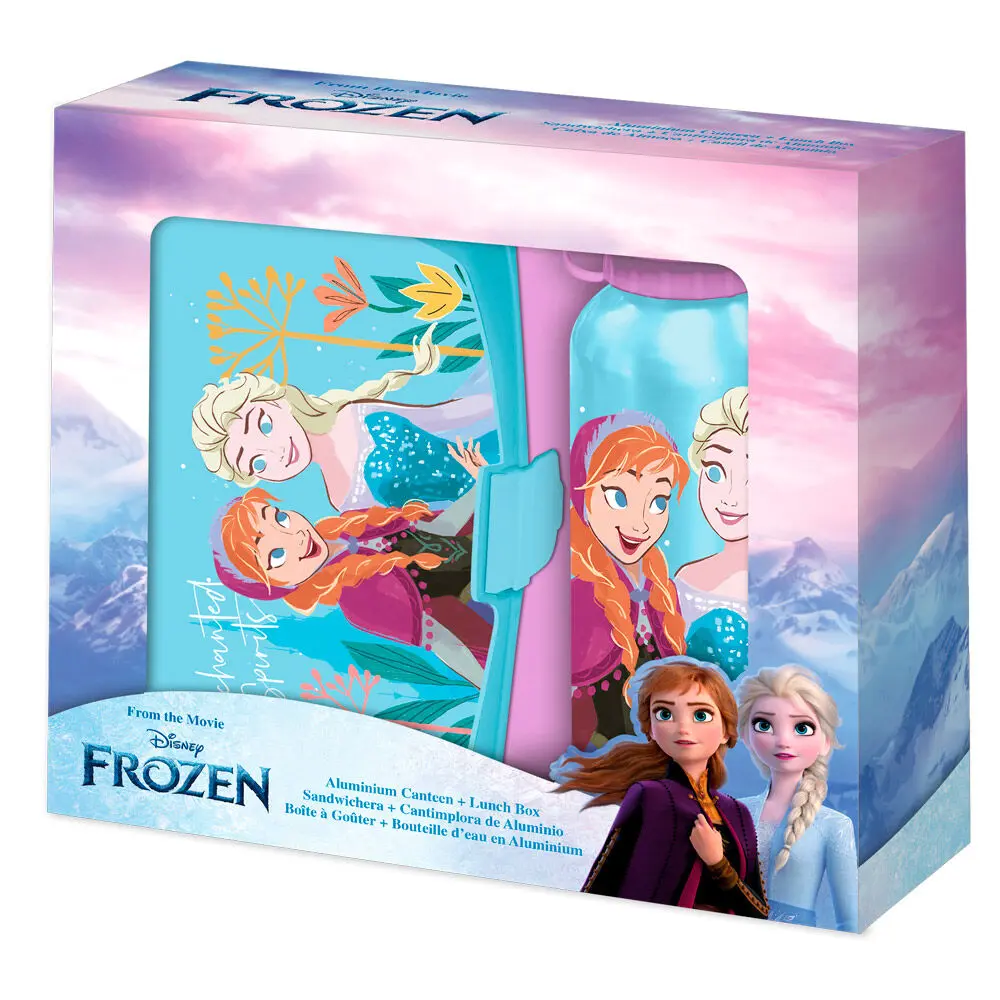 Disney Frozen Škatla za malico + aluminijasta steklenica set 500ml fotografija izdelka