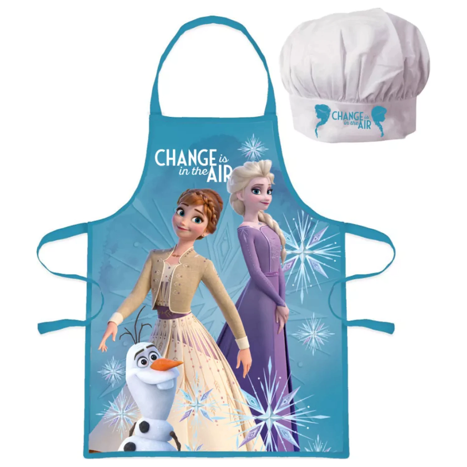 Disney Frozen White Snowflake otroški predpasnik 2-delni komplet fotografija izdelka