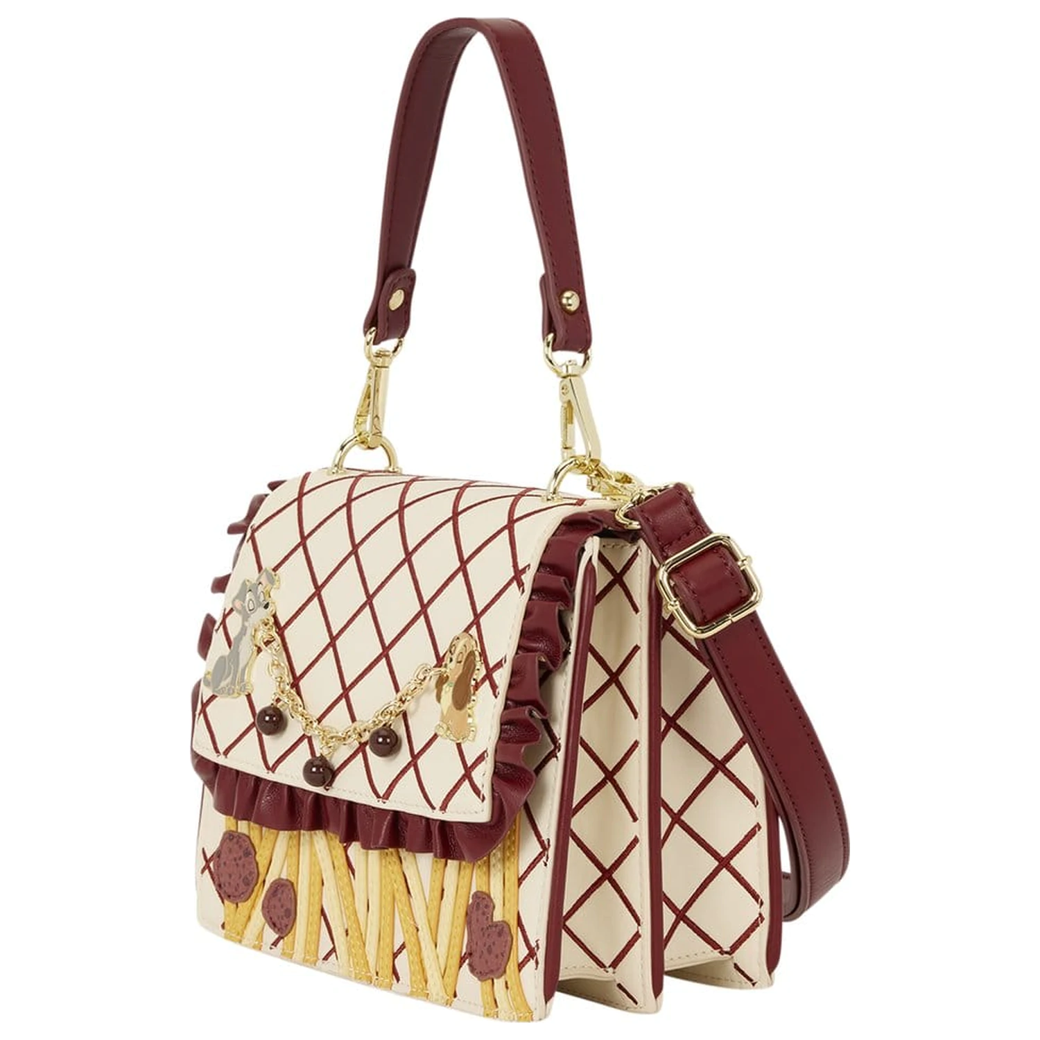 Disney by Loungefly Torbica za nošenje čez telo Lady & the Tramp Spaghetti Dinner fotografija izdelka