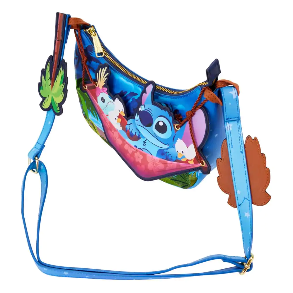 Disney by Loungefly Crossbody Lilo & Stitch Camping Cuties viseča mreža fotografija izdelka