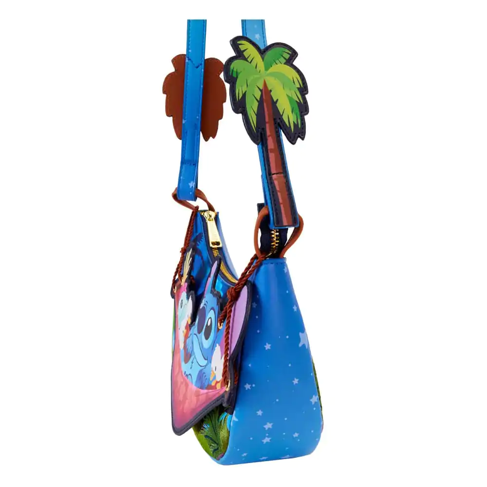 Disney by Loungefly Crossbody Lilo & Stitch Camping Cuties viseča mreža fotografija izdelka