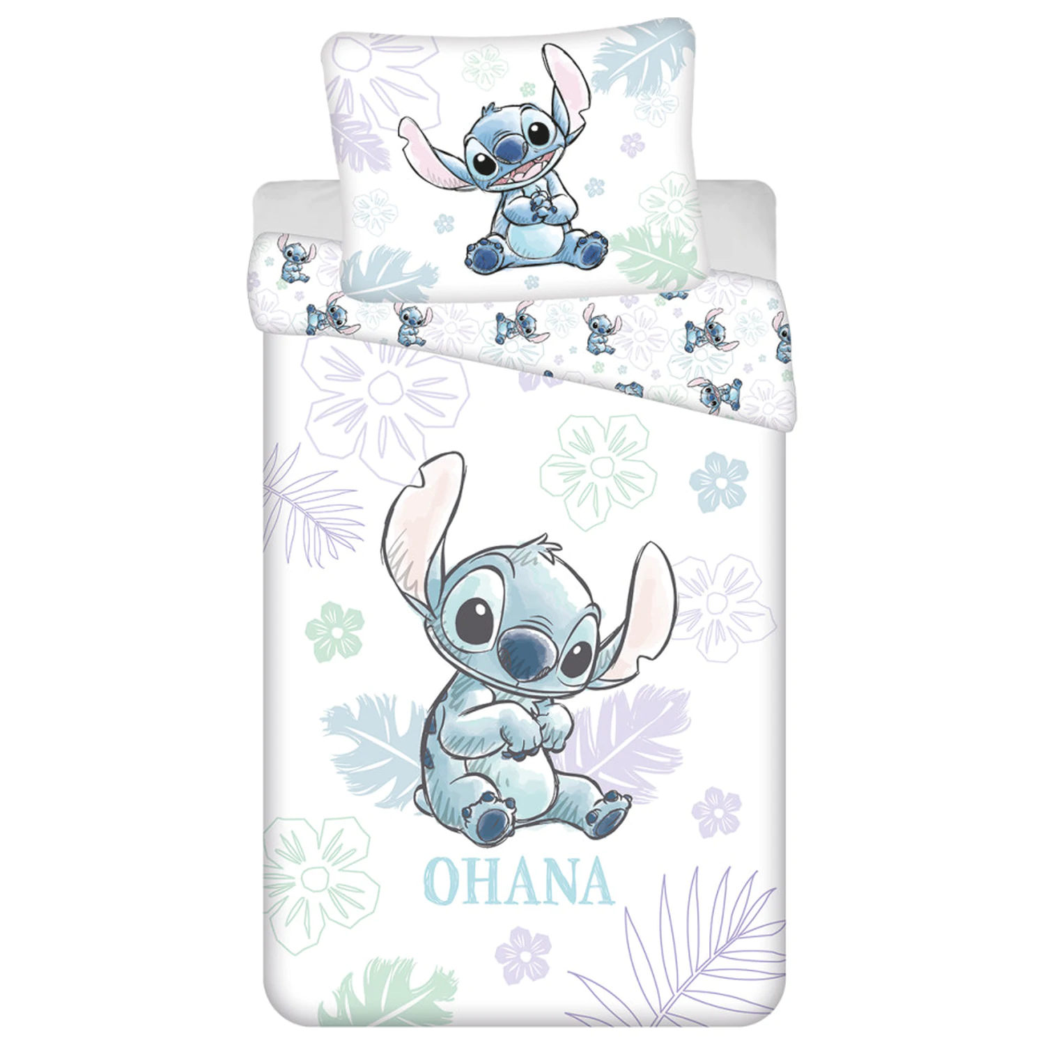 Disney Stitch Ohana belo prevleko za odejo fotografija izdelka