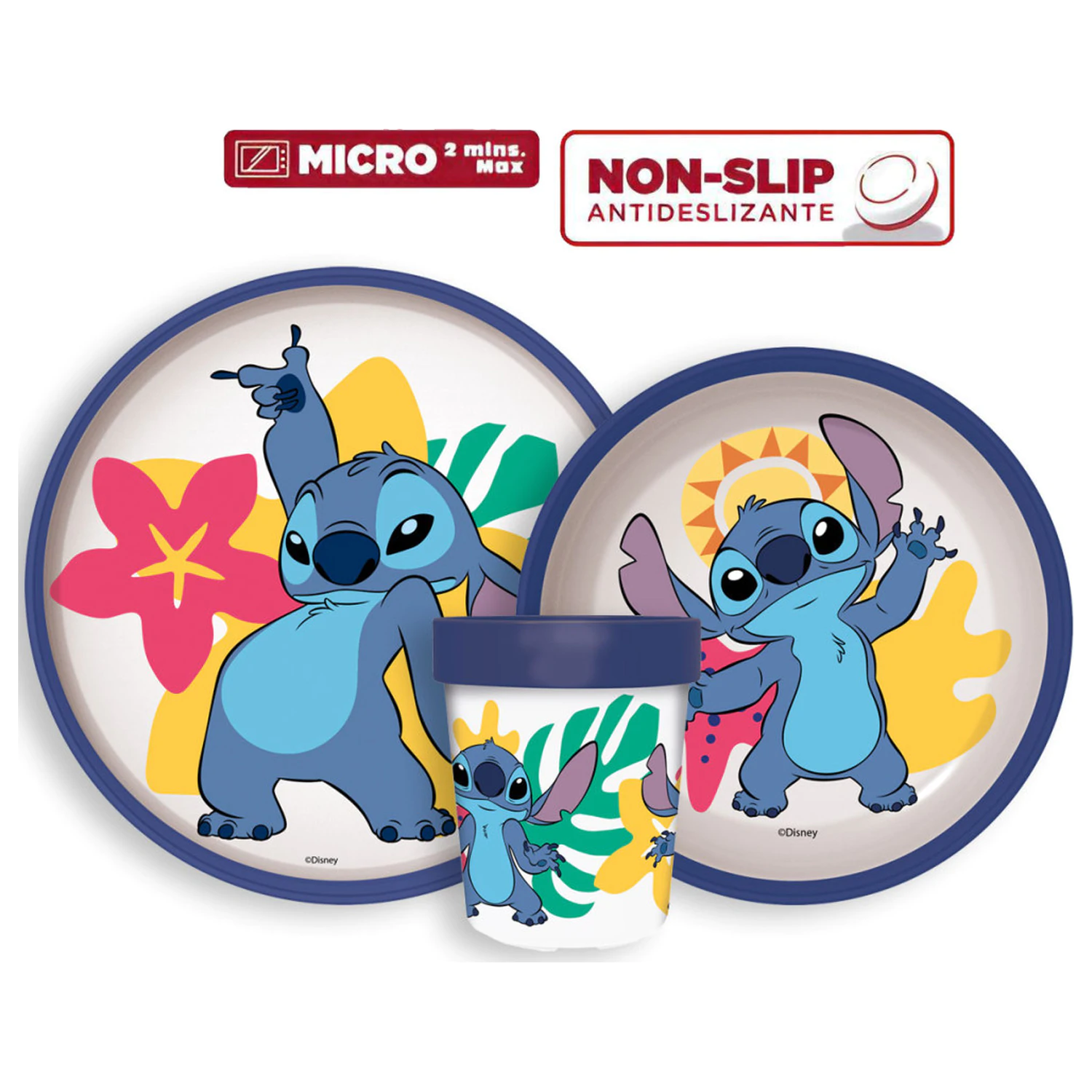 Disney Lilo & Stitch Palms Komplet nedrseče posode, mikro plastični set fotografija izdelka