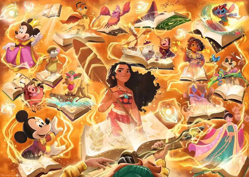 Disney Lorcana Jigsaw Puzzle Glimmers of the Realm: Amber (1000 kosov) fotografija izdelka