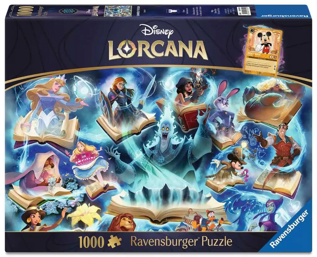 Disney Lorcana Jigsaw Puzzle Glimmers of the Realm: Sapphire (1000 kosov) fotografija izdelka
