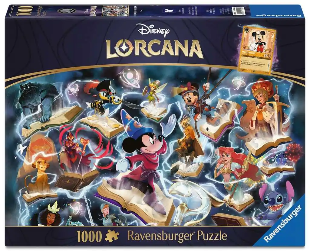 Disney Lorcana sestavljanka Glimmers of the Realm: Steel (1000 kosov) fotografija izdelka