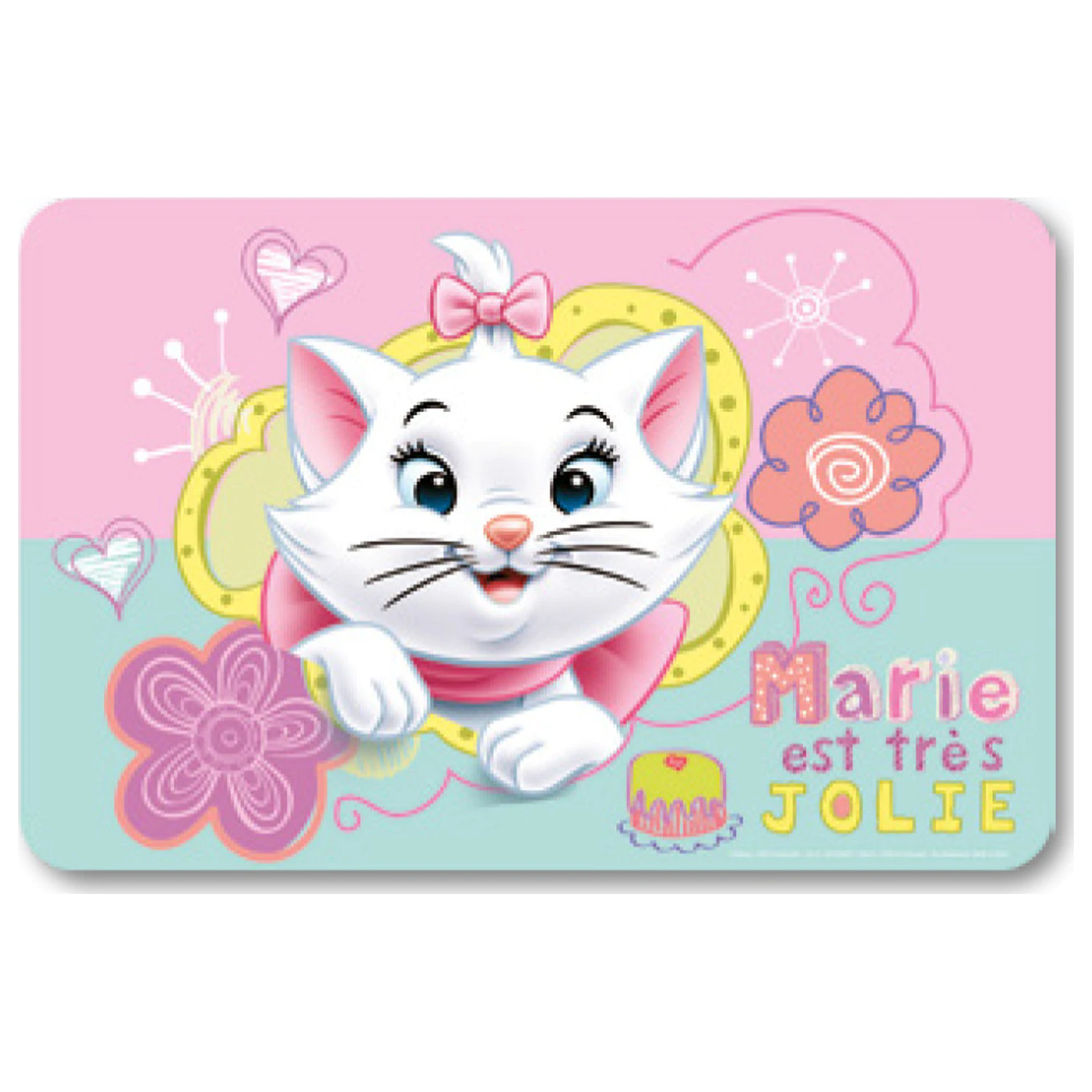 Disney Marie Cat Jolie Podloga za mizo 43x28 cm fotografija izdelka