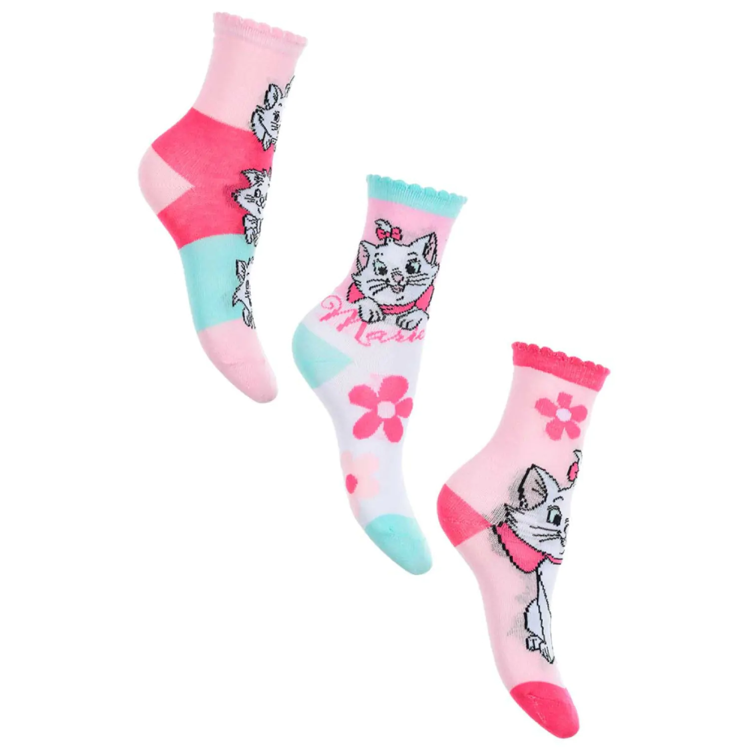 Disney Marie Fancy Pink otroške nogavice 27/30 fotografija izdelka