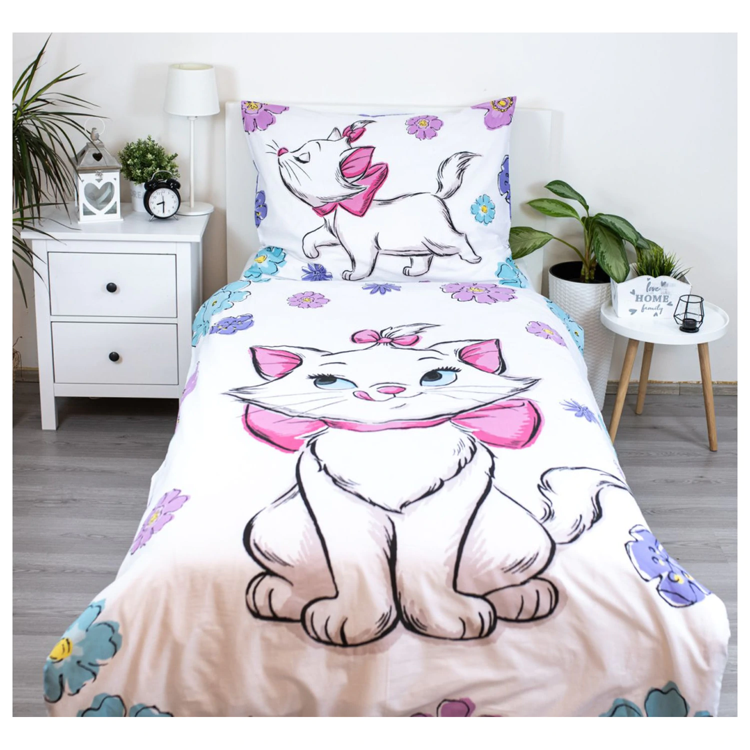 Disney Marie Floral prevleka za odejo fotografija izdelka