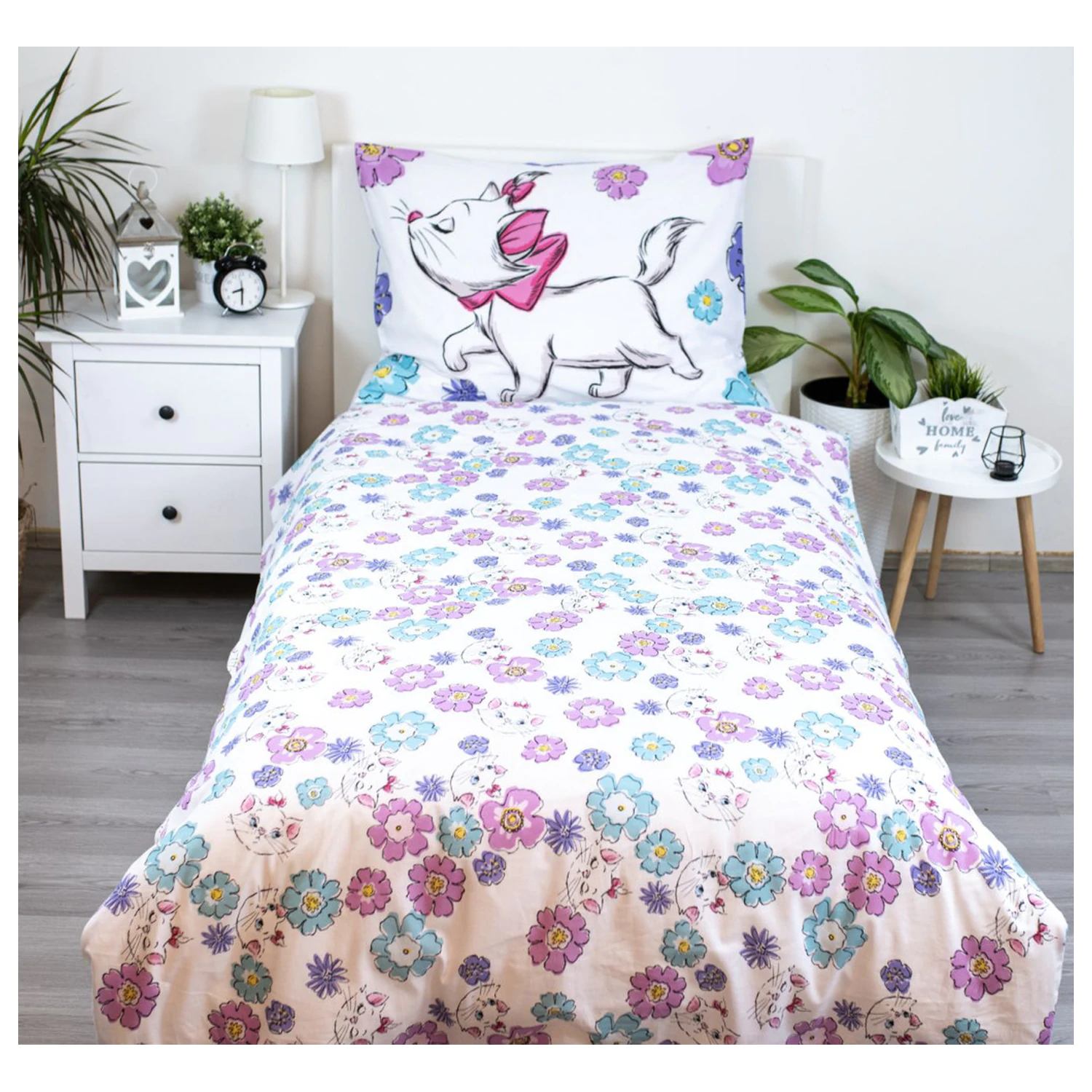 Disney Marie Floral prevleka za odejo fotografija izdelka