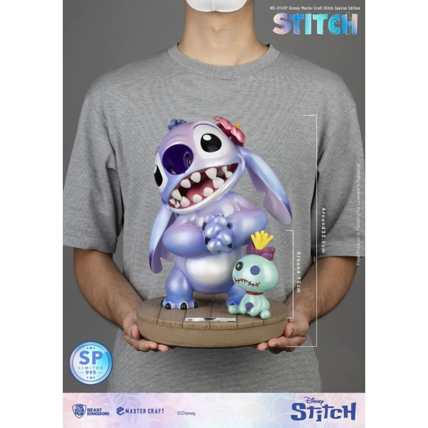 Disney Master Craft Kip Lilo & Stitch Stitch Special Edition 34 cm fotografija izdelka