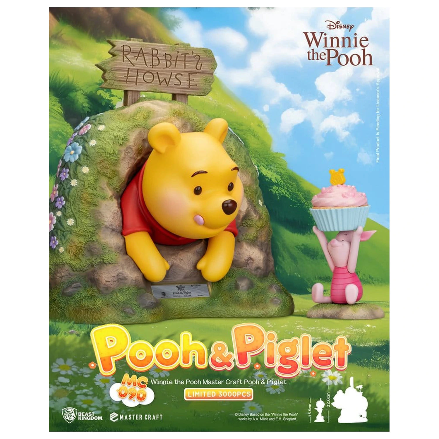 Disney Master Craft Kip Pooh & Piglet 33 cm fotografija izdelka