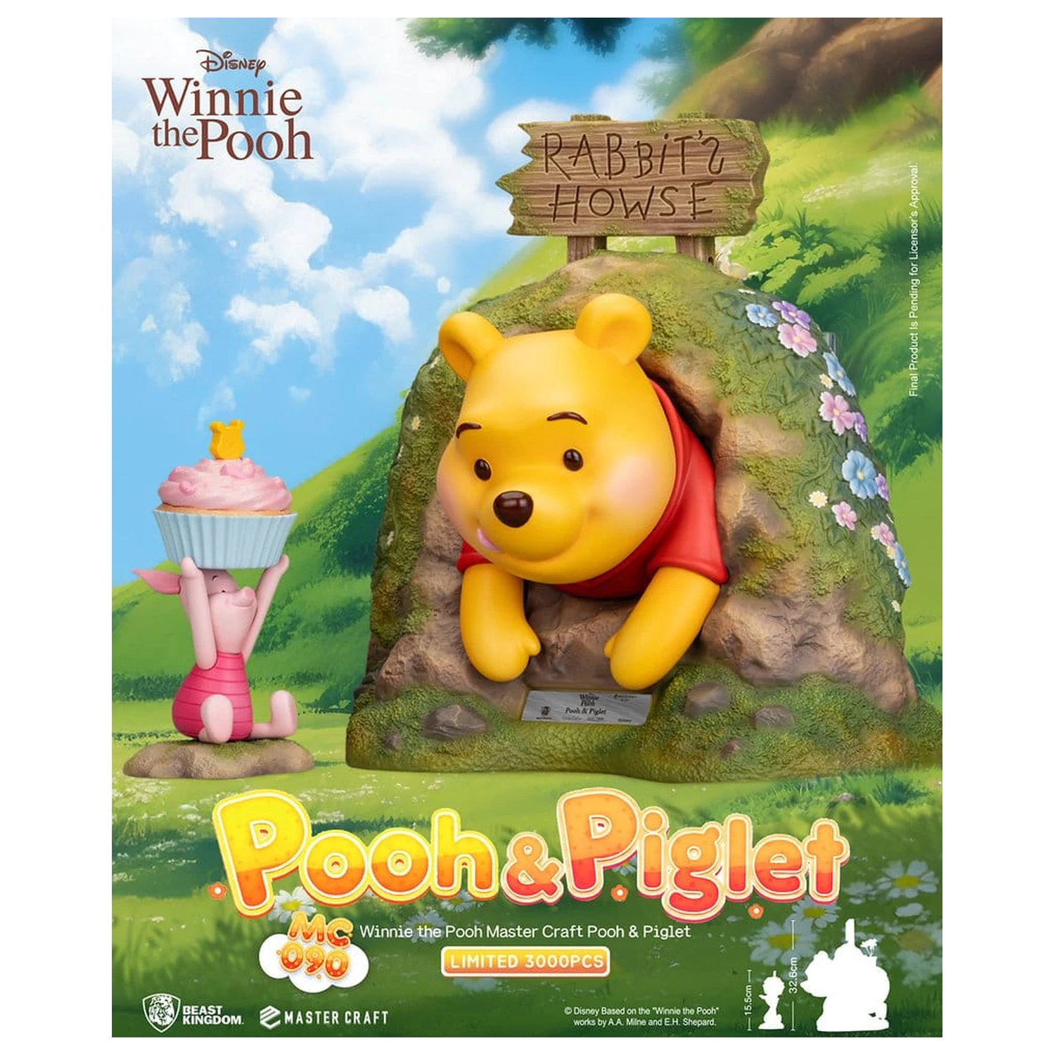 Disney Master Craft Kip Pooh & Piglet 33 cm fotografija izdelka