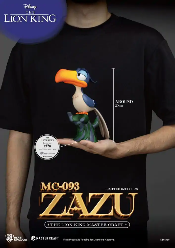 Disney Master Craft Kip Levji kralj Zazu 20 cm fotografija izdelka