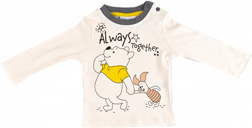 Disney Winnie the Pooh otroška majica s kratkimi rokavi, zgornji del, 2-delni komplet 62/68 cm fotografija izdelka