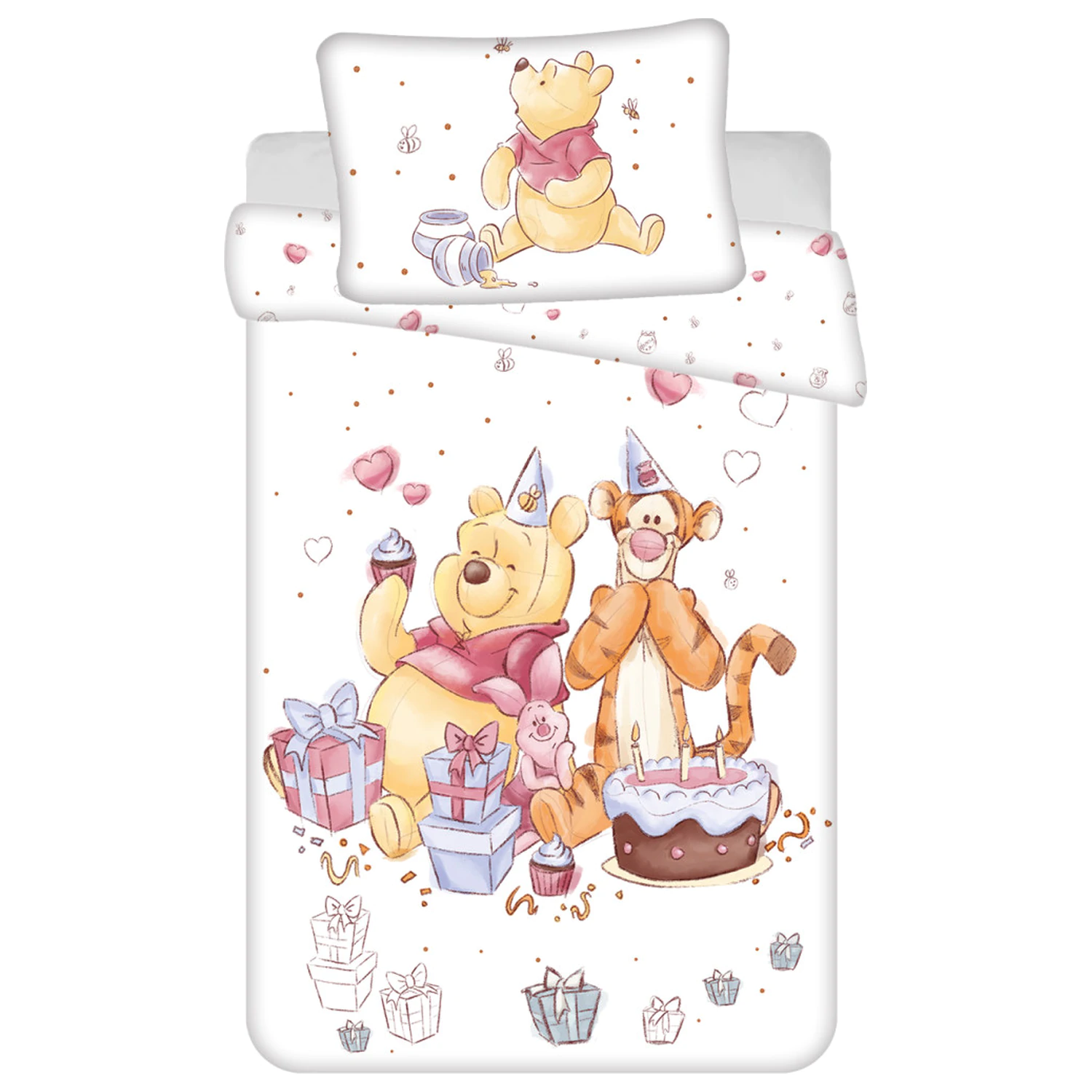 Disney Winnie the Pooh rojstnodnevna zabava otroška, za predšolske otroke prevleka za odejo fotografija izdelka