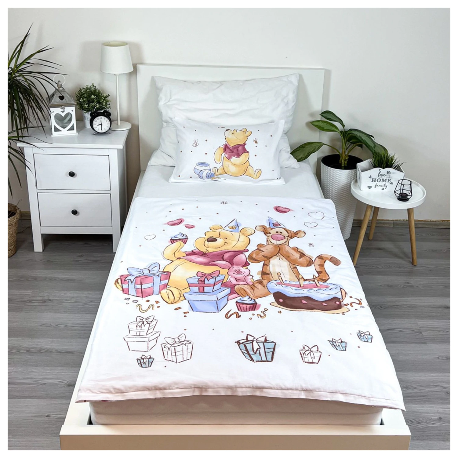 Disney Winnie the Pooh rojstnodnevna zabava otroška, za predšolske otroke prevleka za odejo fotografija izdelka