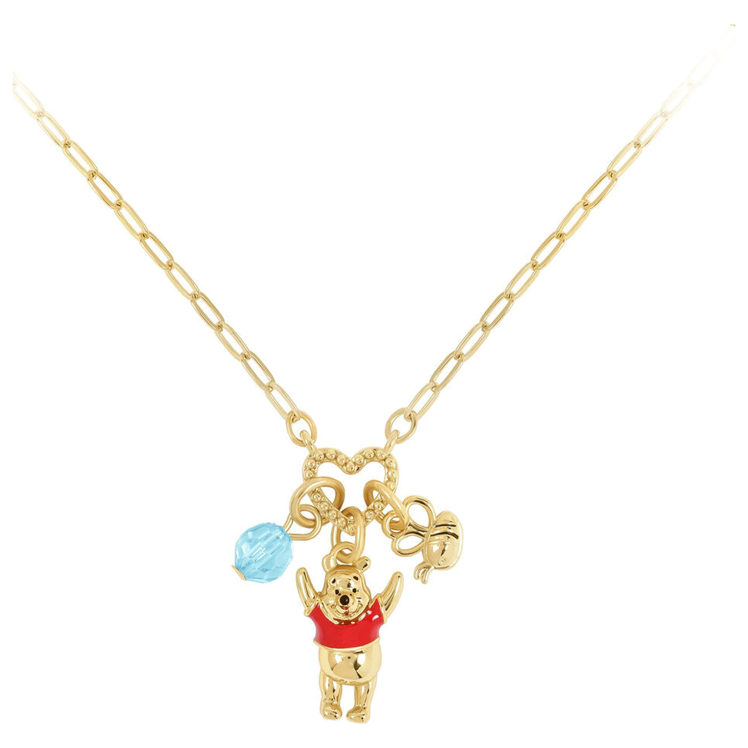 Disney Winnie the Pooh obesek s kamni ogrlica fotografija izdelka