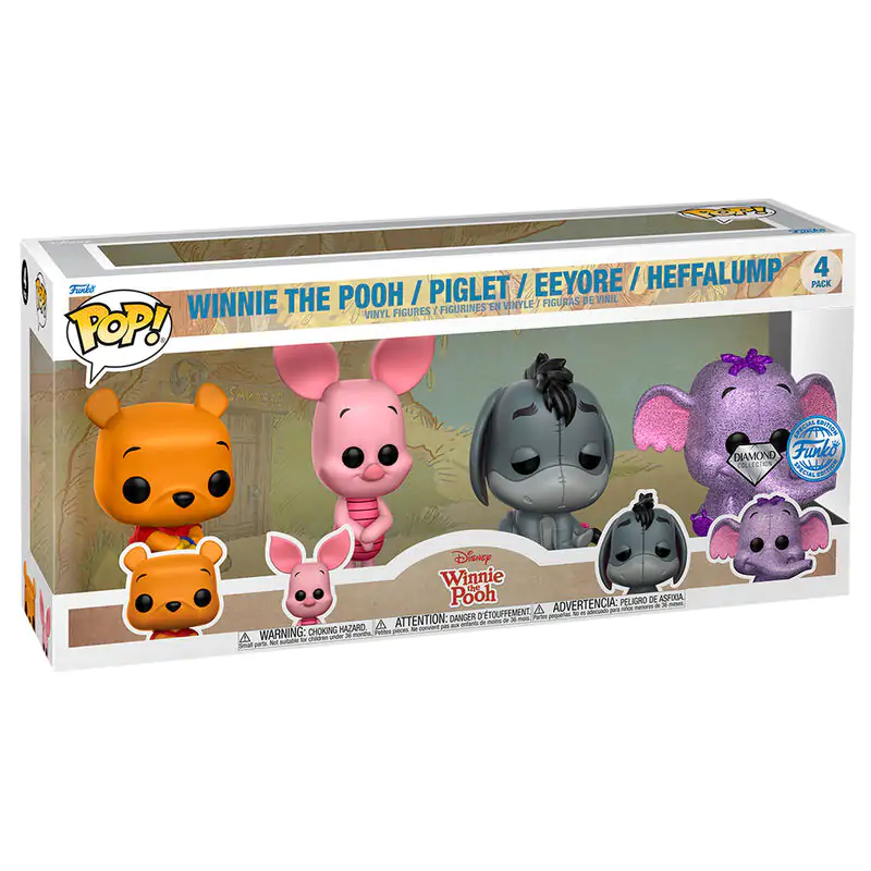 Disney POP! Movies Vinil Figura - 4-Pack Winnie the Pooh 9 cm fotografija izdelka