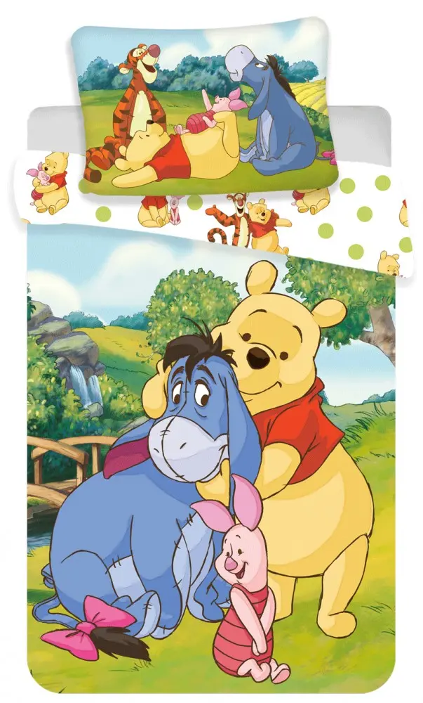 Disney Winnie the Pooh Otroški set prevlek za odejo 100x135 cm, 40x60 cm fotografija izdelka