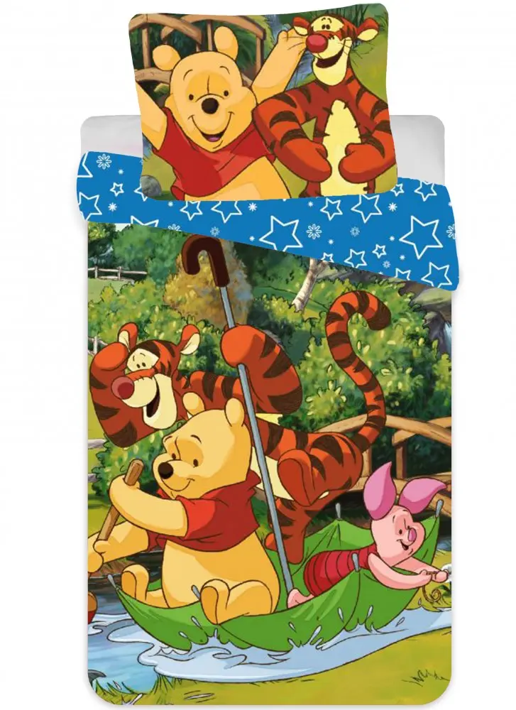 Disney Winnie the Pooh Otroška prevleka za odejo 90x140cm, 40x55cm fotografija izdelka