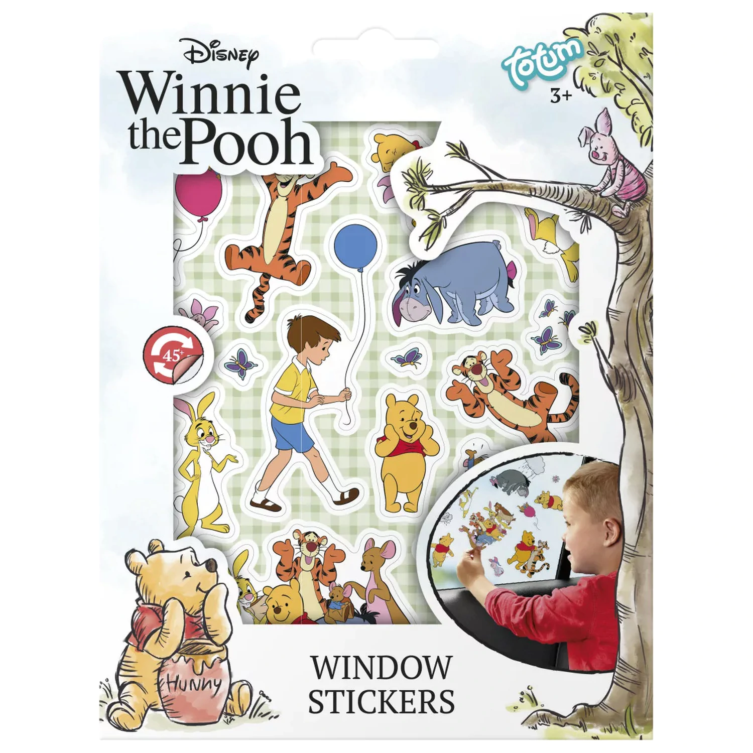 Disney Winnie the Pooh Happy set okenskih nalepk fotografija izdelka