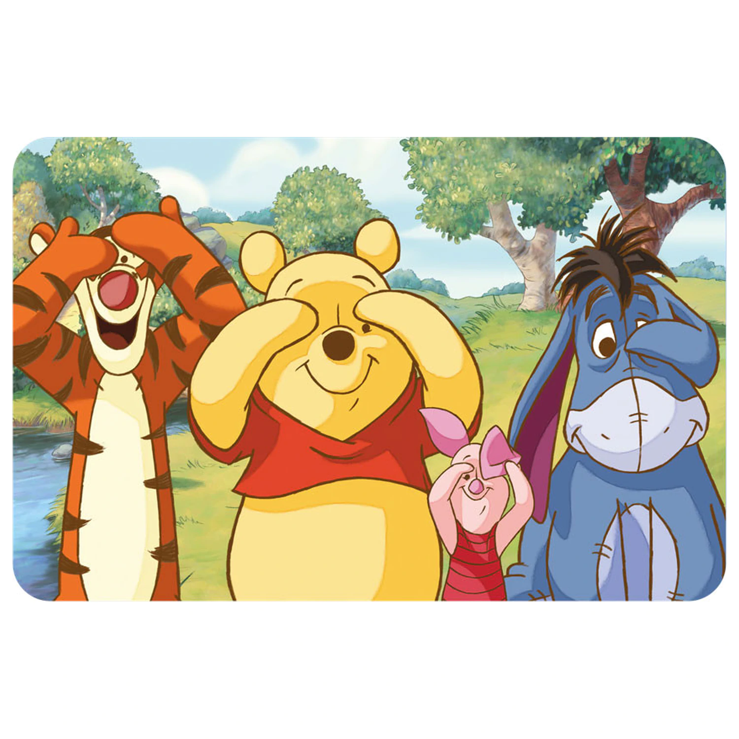 Disney Winnie the Pooh Peekaboo podloga za mizo 43x28 cm fotografija izdelka