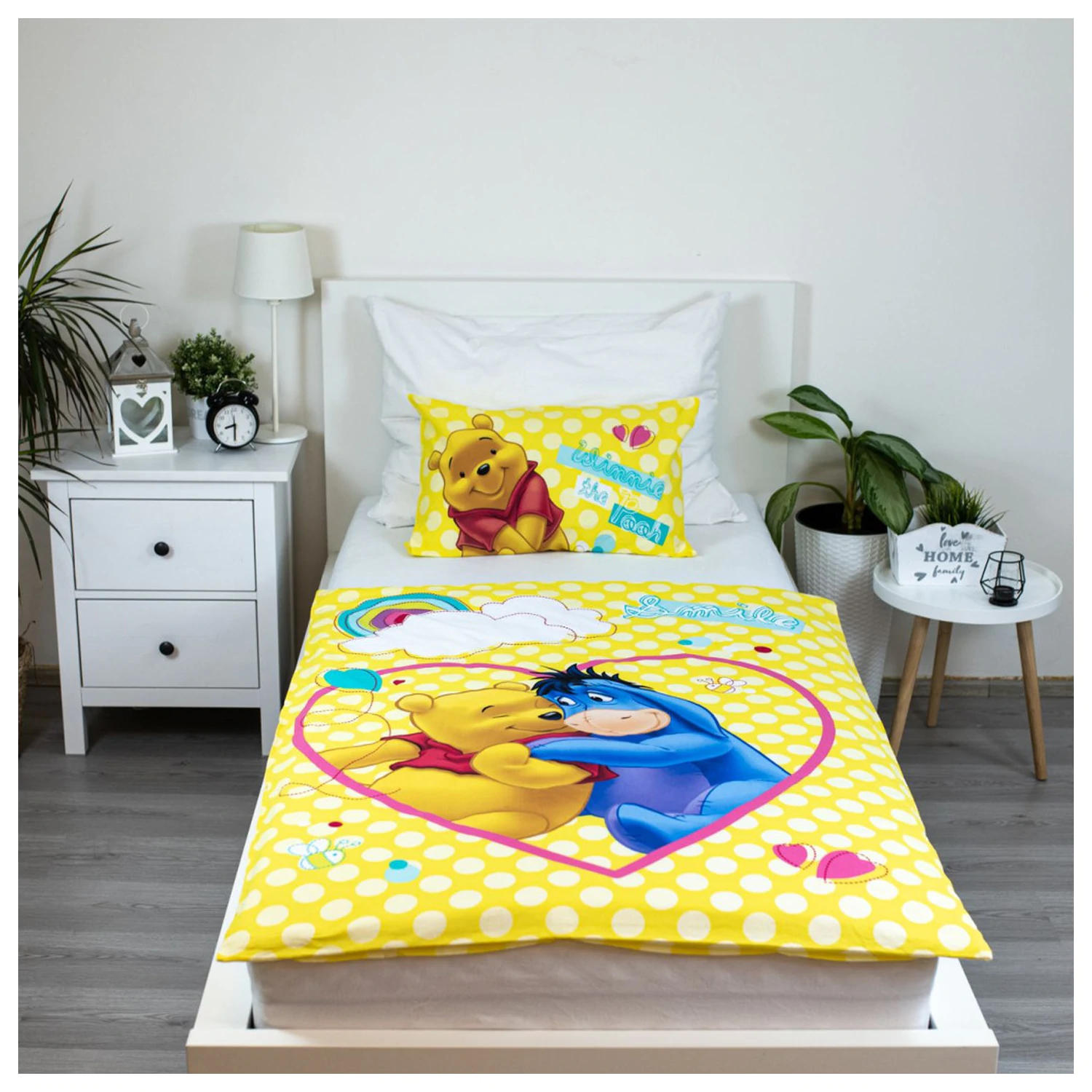 Disney Winnie the Pooh Smile otroška prevleka za odejo fotografija izdelka