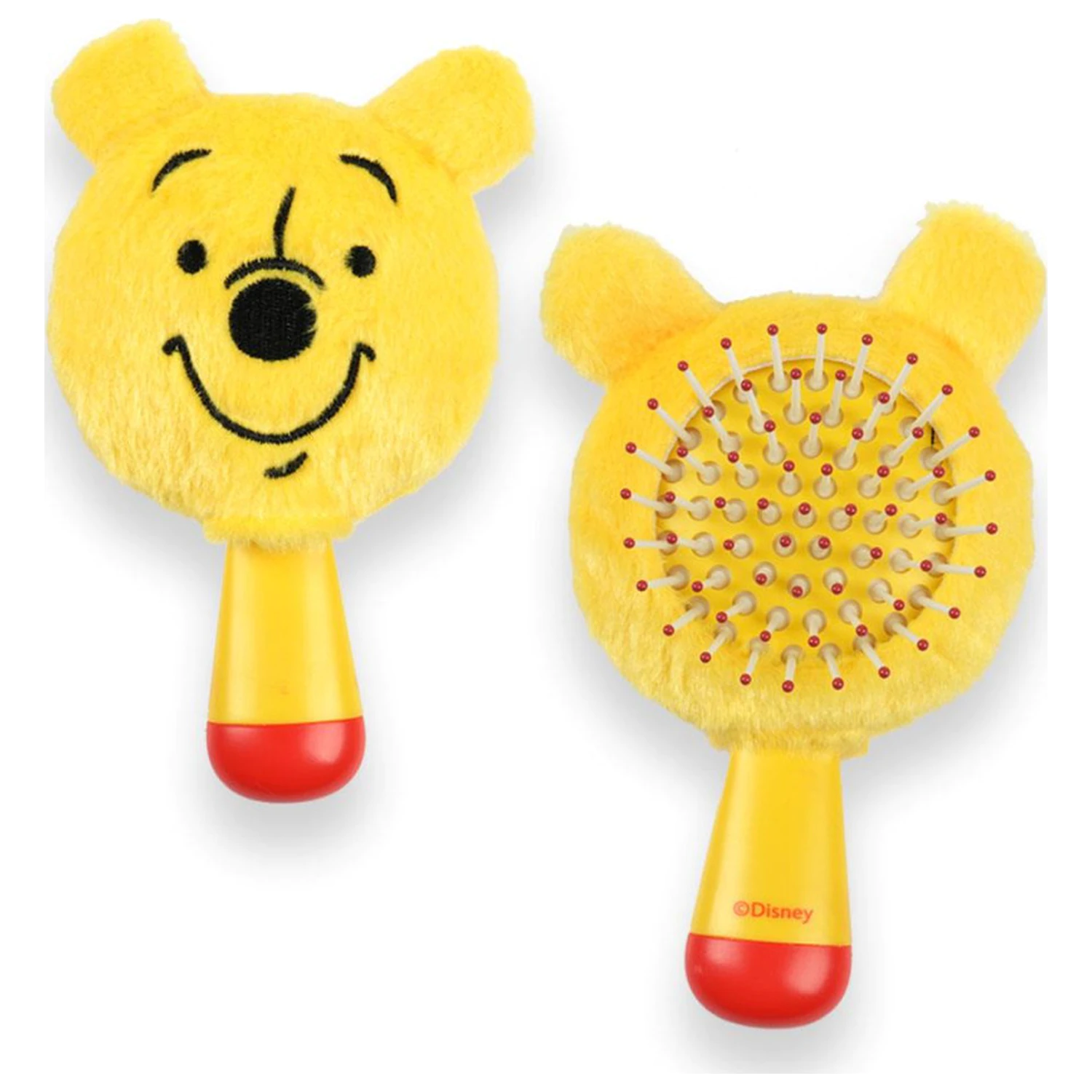 Disney Winnie the Pooh Rumena mini plišasta krtača za lase, glavnik 13 cm fotografija izdelka