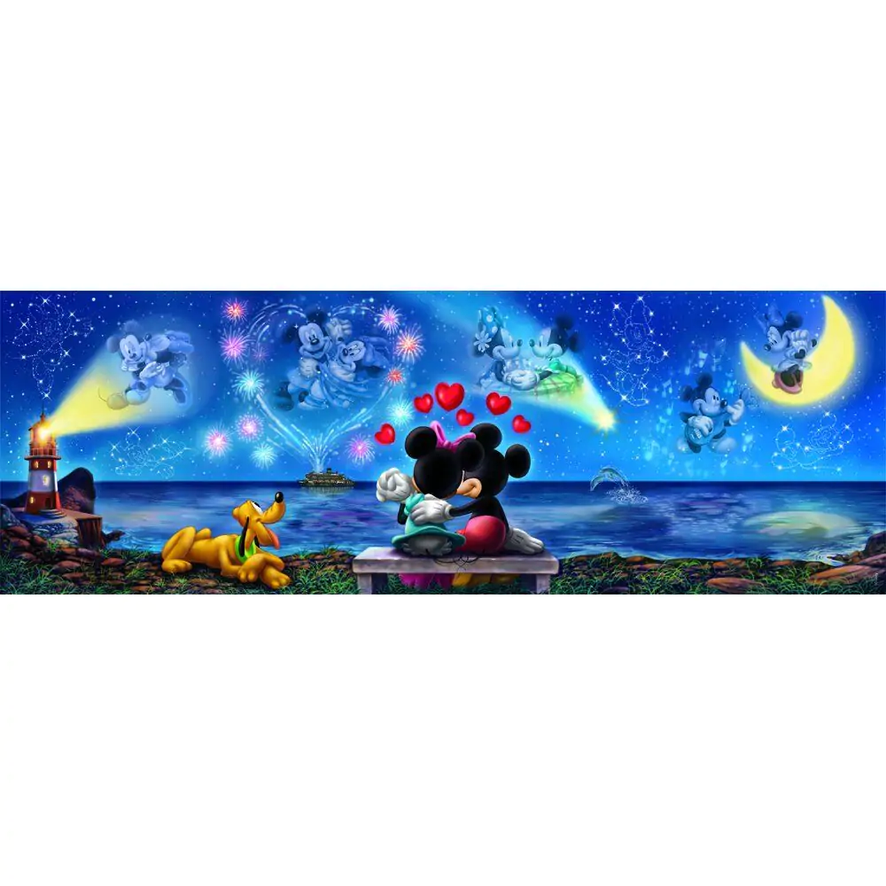 Disney Mickey & Minnie panorama sestavljanka 1000 kosov fotografija izdelka