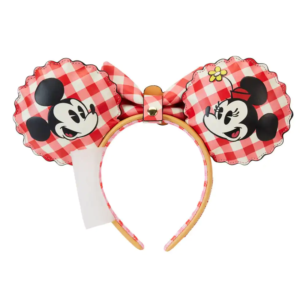 Disney by Loungefly naglavni trak z ušesi Headband Mickey & Minnie Picnic Pie fotografija izdelka