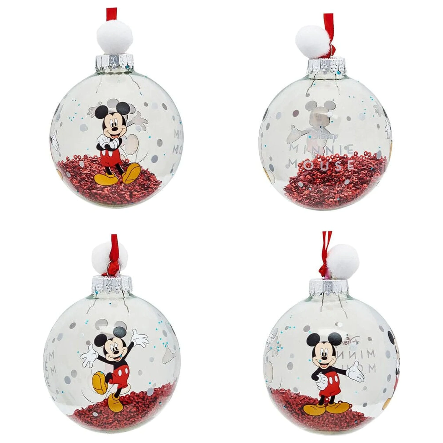 Disney Mickey and Friends komplet 7 božičnih kroglic fotografija izdelka