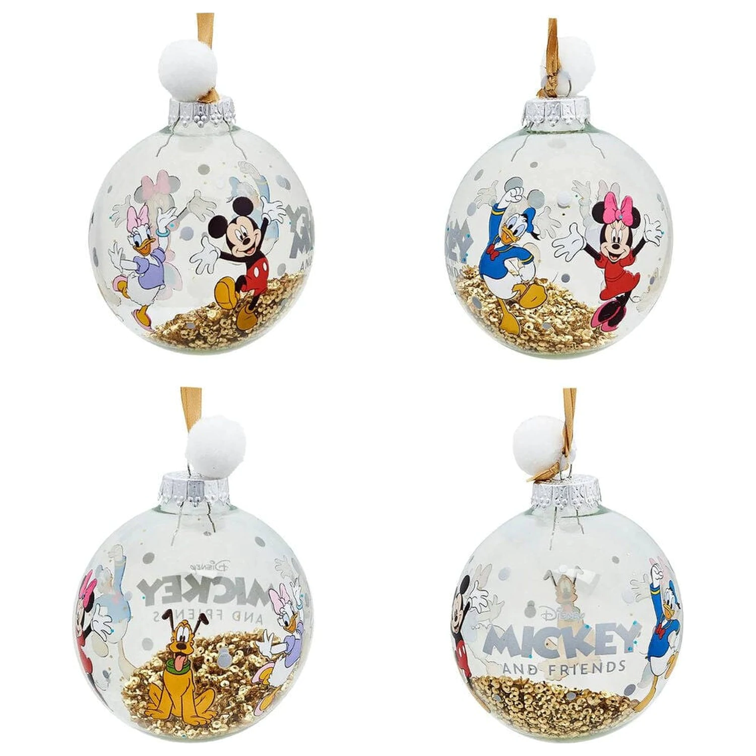 Disney Mickey and Friends komplet 7 božičnih kroglic fotografija izdelka