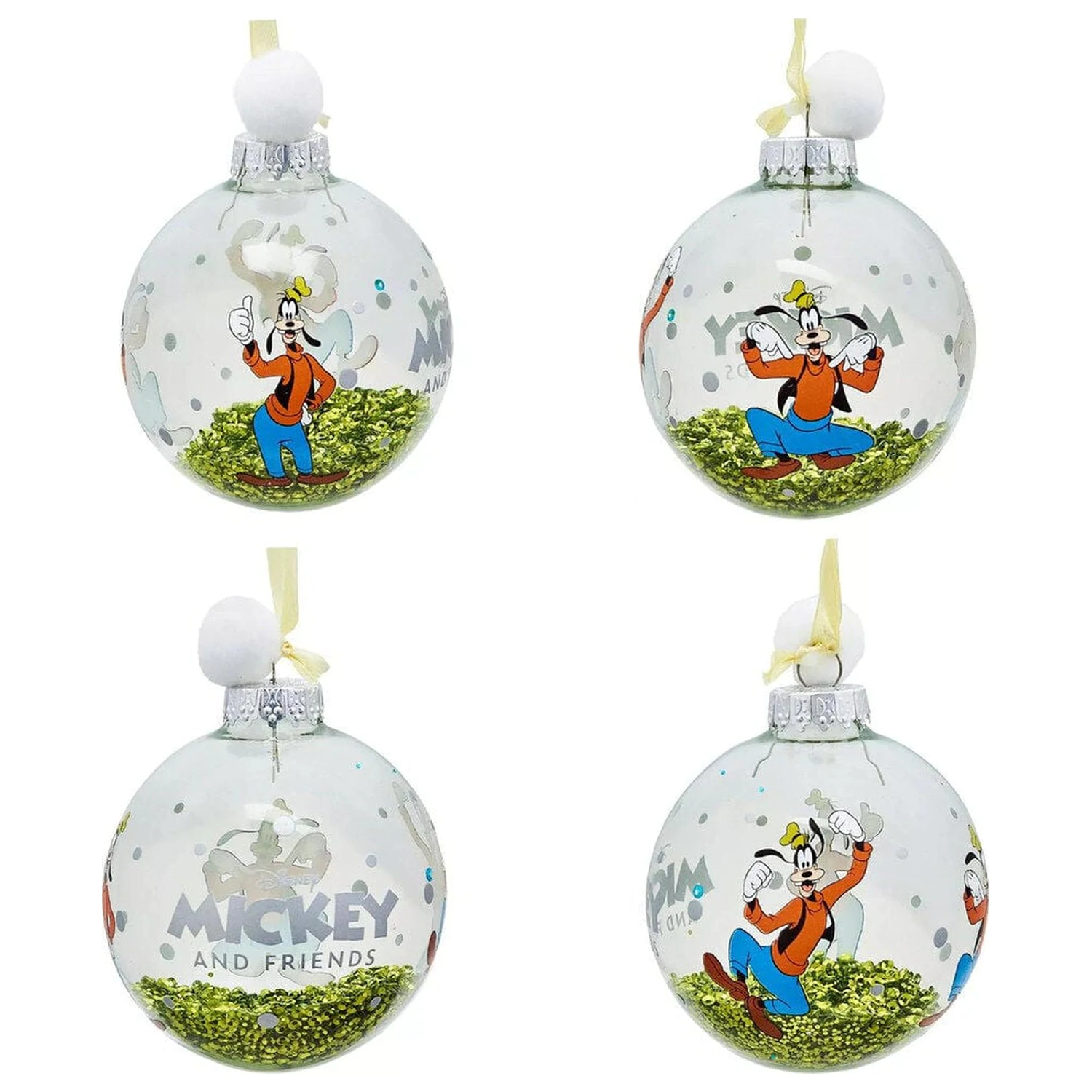 Disney Mickey and Friends komplet 7 božičnih kroglic fotografija izdelka
