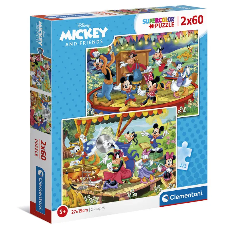 Disney Mickey and Friends puzzle 2x60 kosov fotografija izdelka