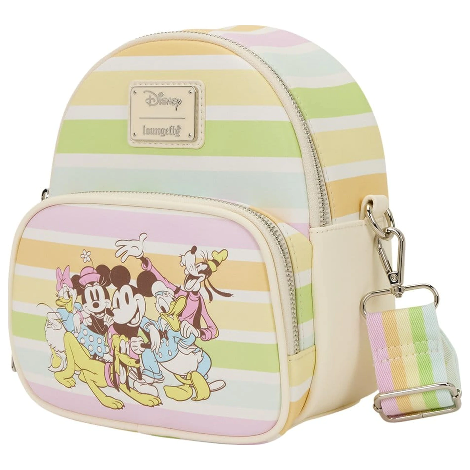 Disney by Loungefly Crossbody torba Mickey and Friends Rainbow Stribes fotografija izdelka