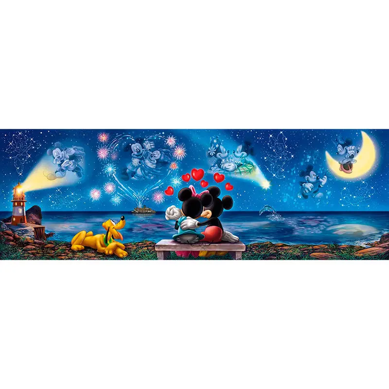 Disney Panorama sestavljanka Mickey & Minnie (1000 kosov) fotografija izdelka