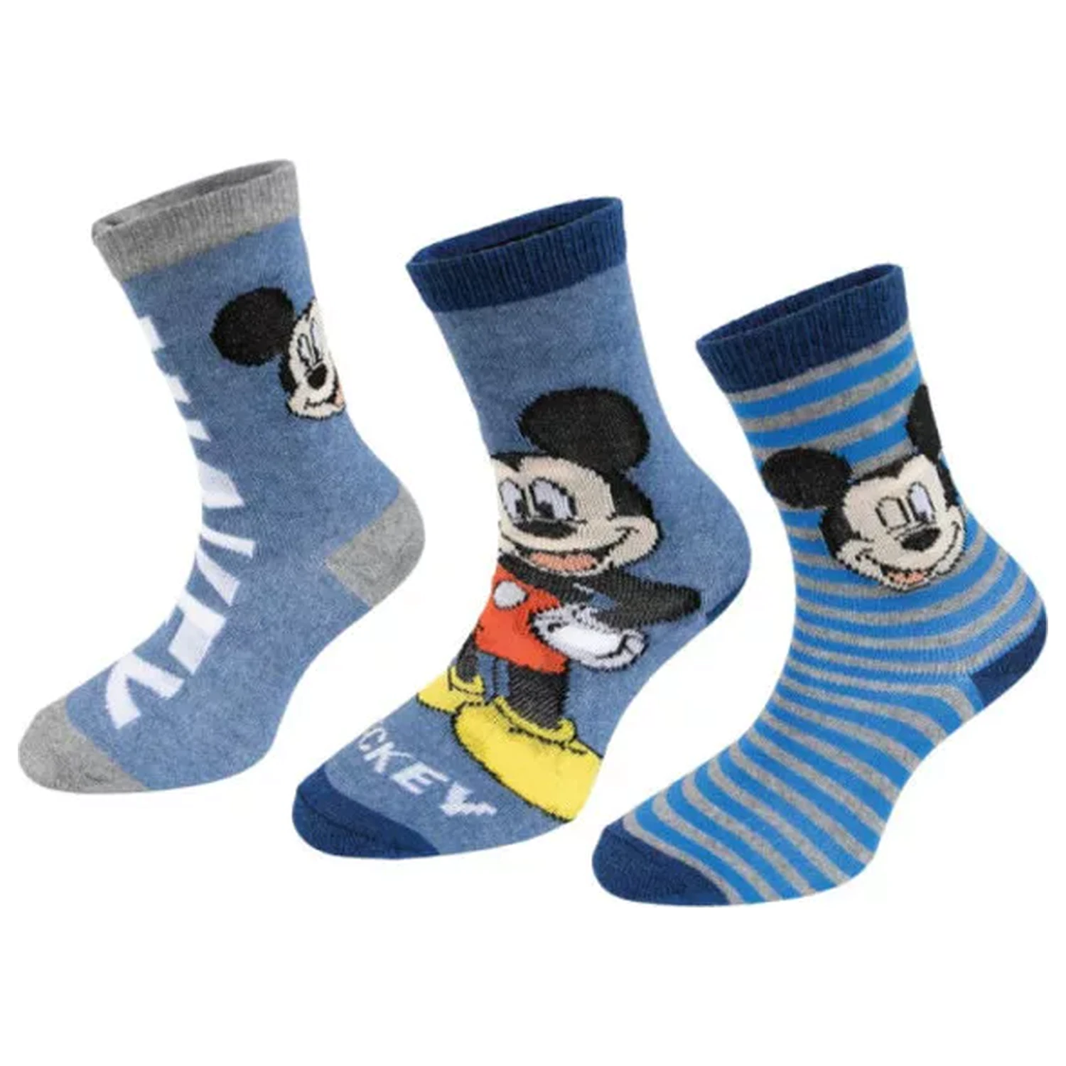 Disney Mickey Blue Stripe otroške nogavice 23/26 fotografija izdelka